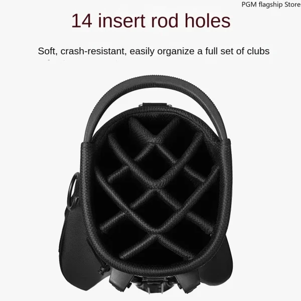 PGM Best-selling Golf Bag Men's and Women's Bracket Bag 14 Pole Slots Shoulder Lightweight Portable Golf Club Bag QB146 - Image 3