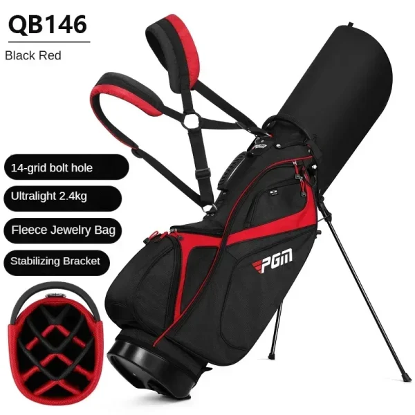 PGM Best-selling Golf Bag Men's and Women's Bracket Bag 14 Pole Slots Shoulder Lightweight Portable Golf Club Bag QB146 - Image 8