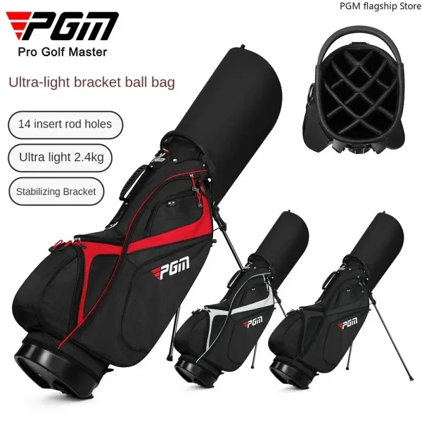 PGM Best-selling Golf Bag Men's and Women's Bracket Bag 14 Pole Slots Shoulder Lightweight Portable Golf Club Bag QB146