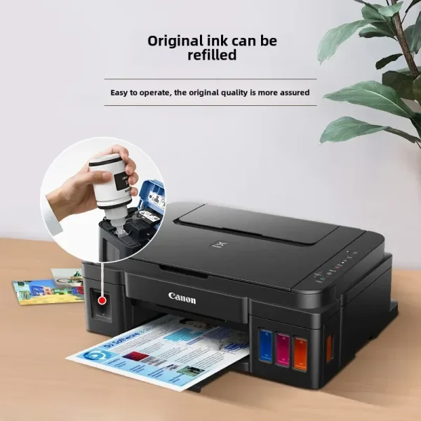 G3800 Inkable Color Inkjet Student Printer, Wireless Household, Homework/Photo Printing, Large Print Volume, Print Copy Scanning