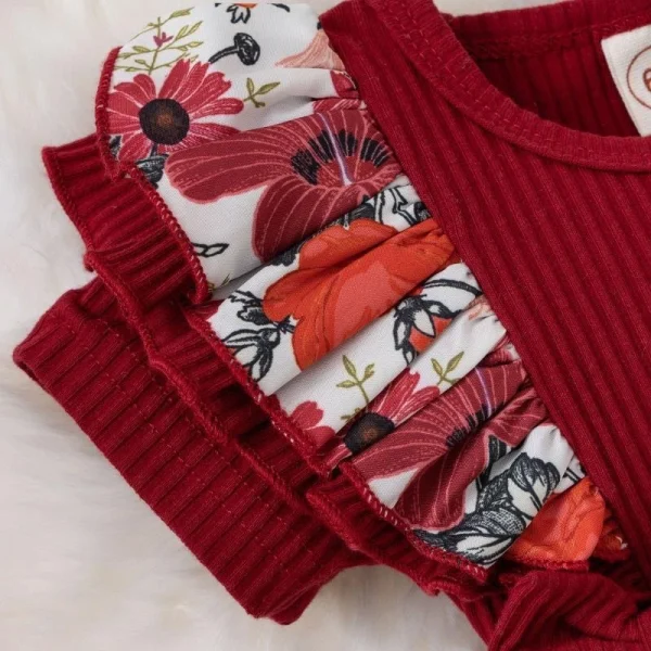 Summer Baby Girl Dress With Bowknot Striped Jumpsuit Cotton Dress For Newborn Floral Clothes Baby Crawling Clothes - Image 5