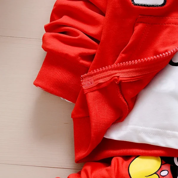 Baby Girls Boys Mickey Minnie Clothing Sets Spring Autumn Kids Outfits Hoodie+T-shirt+Pants Tracksuit Children Sport Suit - Image 5