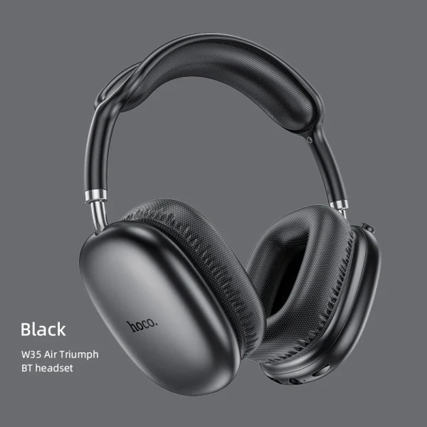 HOCO W35 Air Upgrade Wireless Bluetooth 5.3 Music Headphone Mic HiFi Audio Headset Stereo Sound Sport Earphones 40MM Driver 45H - Image 7