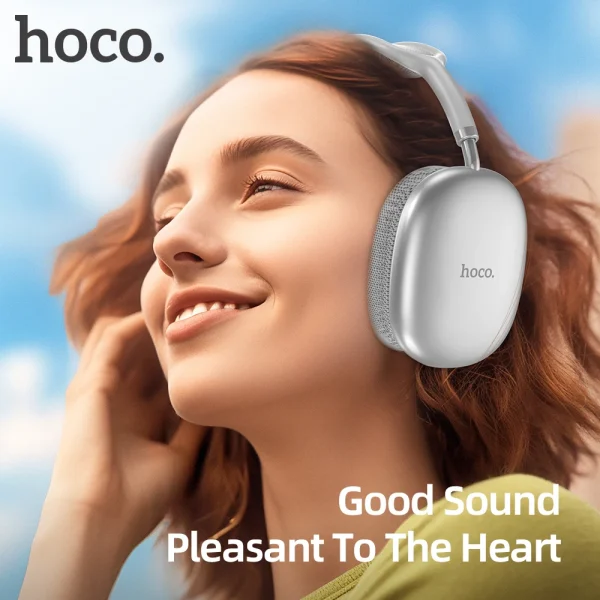HOCO W35 Air Upgrade Wireless Bluetooth 5.3 Music Headphone Mic HiFi Audio Headset Stereo Sound Sport Earphones 40MM Driver 45H - Image 2
