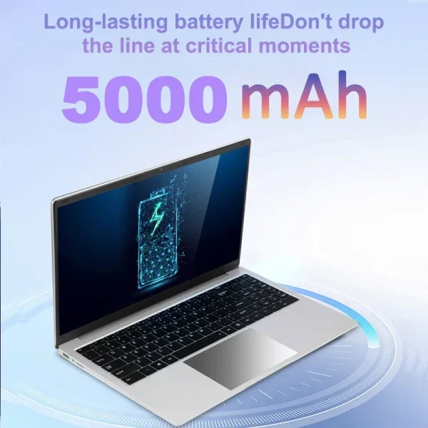 15.6 inch Portable laptop Intel N3700 16GB RAM+2048GB ROM Narrow Bezel Screen PC Windows 11 Office Entertainment Laptop - Image 6