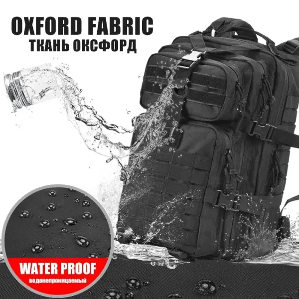 50L Man Tactical Backpacks Traveling Bags Outdoor 3P School Pack EDC Molle Pack For Trekking Hunting Bag camping equipment - Image 3