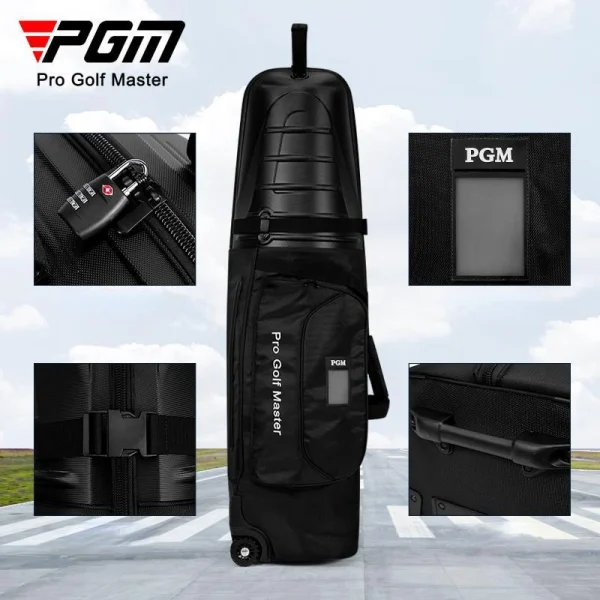 PGM Golf Aviation Bag Men Women Hard Shell Anti Collision Squeeze Aircraft Consignment Belt Roller Skating Travel Bags HKB014 - Image 3