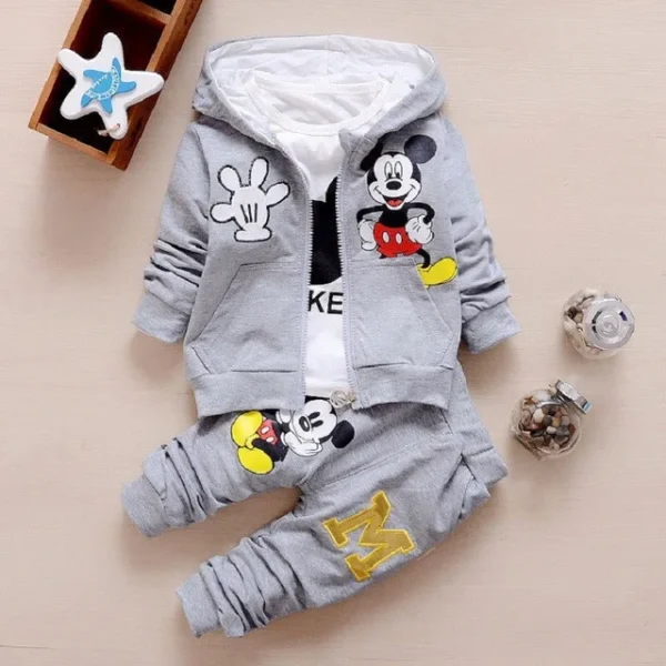 Baby Girls Boys Mickey Minnie Clothing Sets Spring Autumn Kids Outfits Hoodie+T-shirt+Pants Tracksuit Children Sport Suit - Image 16