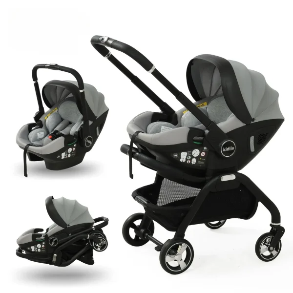 Multi functional newborn baby sleeping basket, baby safety seat, baby stroller, multi-purpose portable four-wheel stroller - Image 11