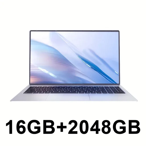 15.6 inch Portable laptop Intel N3700 16GB RAM+2048GB ROM Narrow Bezel Screen PC Windows 11 Office Entertainment Laptop - Image 11