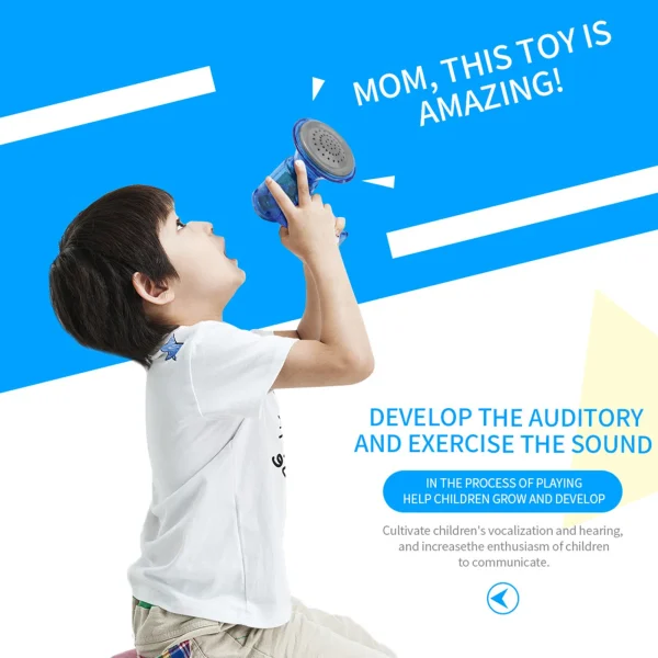 HOT SALE Funny Multi Voice Changer Amplifier 3 Different Voices Fun Toy Speaker Kids Educational Toys For Children Girl Gift - Image 4