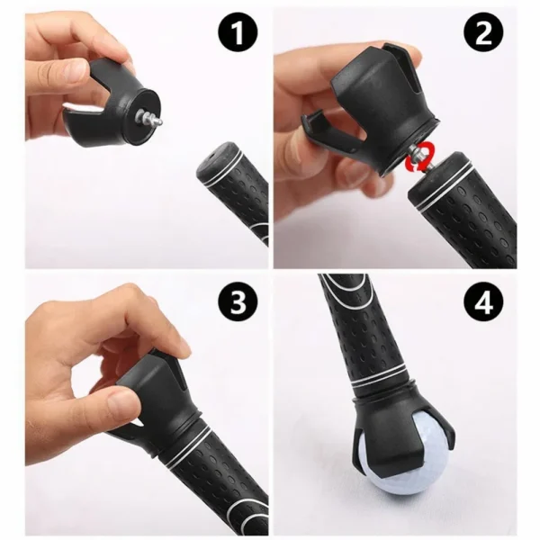 G olf Balls Picker Ball Pick up Clamp Rubber Zinc Alloy Golf Supplies G olf Accessories Convenient Practical G olf Training Aids - Image 3