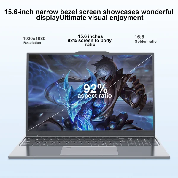 NEW 15.6 "laptop Intel Core i7-6500U 32GB RAM 2048GB SSD ROM 5000mAh Windows 11 Pro 3-year warranty portable laptop - Image 3