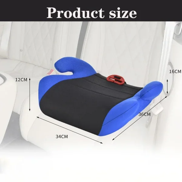 Kid Baby Car Booster Mat Safe Seat Sturdy Children Baby Increased Seat Pad Non-slip Booster Seat Fit 6-12 Year Auto Accessory - Image 2