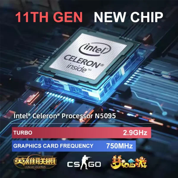 Big discount Notebook  Windows 10 11 Ram 16GB Rom 256GB 512GB 1TB 2TB SSD Computer 2.4G/5.0G Wifi Bluetooth Intel N5095 Laptop - Image 6