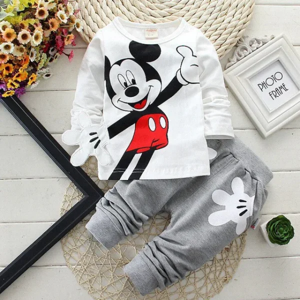 Baby Girls Boys Mickey Minnie Clothing Sets Spring Autumn Kids Outfits Hoodie+T-shirt+Pants Tracksuit Children Sport Suit - Image 14