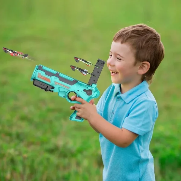 Children's Toy for Boys 3 to 5 Years Ejection Aircraft Shooting Game Outdoor Parent-child Sport Toys Kids Aircraft Set Plane Toy - Image 3