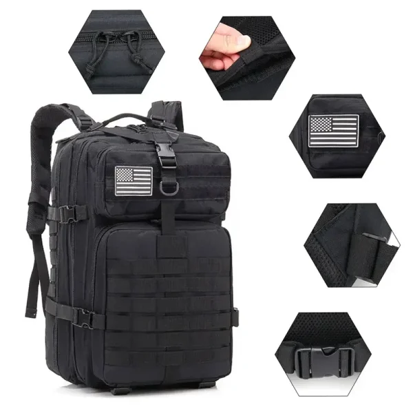 50L Man Tactical Backpacks Traveling Bags Outdoor 3P School Pack EDC Molle Pack For Trekking Hunting Bag camping equipment - Image 6