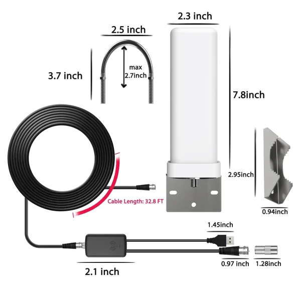 6000 Miles Outdoor Digital TV Antenna 35dBi Long Range Signal Amplifier 4K 1080P Free HDTV Channel for ATSC/DVB-T/DMB-T/ISDB-T - Image 4