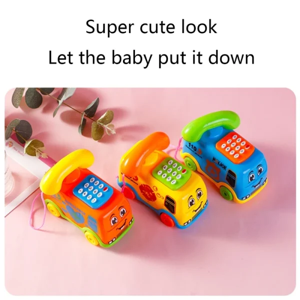 Children Lifelike Telephone Educational Set Toys for Over 1 Year Old Kids Keyboard Set Improve Intelligence Toys Random Color - Image 5