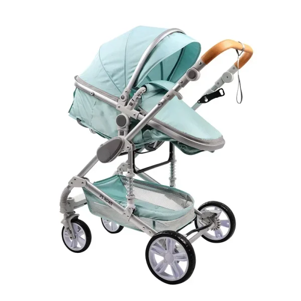 baby stroller 3 in 1 with car seat,Luxury Multifunctional  BABY carriage,pink Folding baby stroller,High Landscape newborn car - Image 3