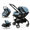 Multi functional newborn baby sleeping basket, baby safety seat, baby stroller, multi-purpose portable four-wheel stroller