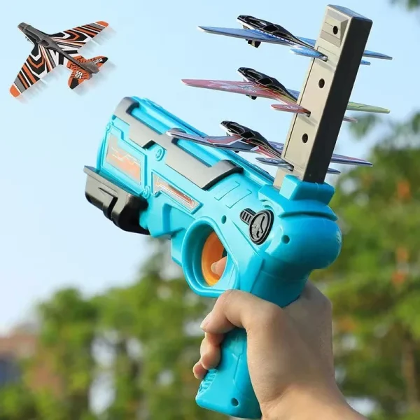 Children's Toy for Boys 3 to 5 Years Ejection Aircraft Shooting Game Outdoor Parent-child Sport Toys Kids Aircraft Set Plane Toy - Image 2