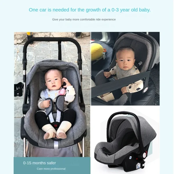 baby stroller 3 in 1 with car seat,Luxury Multifunctional  BABY carriage,pink Folding baby stroller,High Landscape newborn car - Image 5