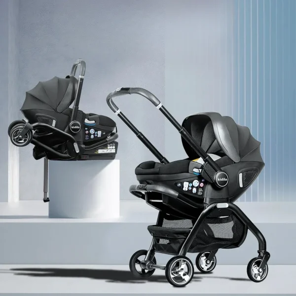 Multi functional newborn baby sleeping basket, baby safety seat, baby stroller, multi-purpose portable four-wheel stroller - Image 2