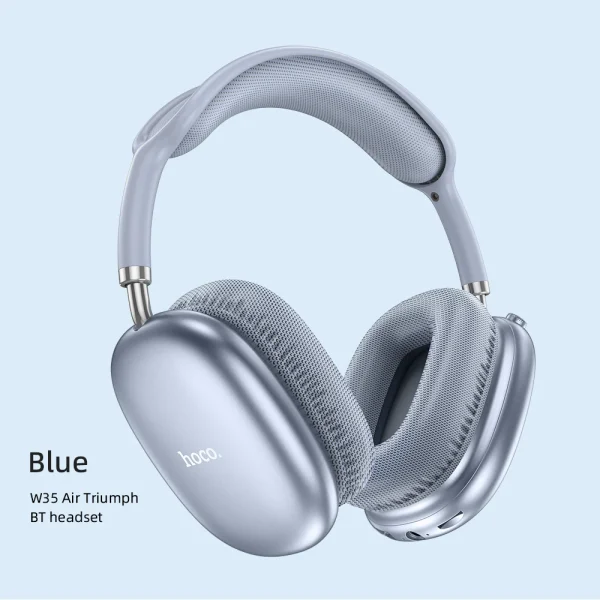 HOCO W35 Air Upgrade Wireless Bluetooth 5.3 Music Headphone Mic HiFi Audio Headset Stereo Sound Sport Earphones 40MM Driver 45H - Image 9