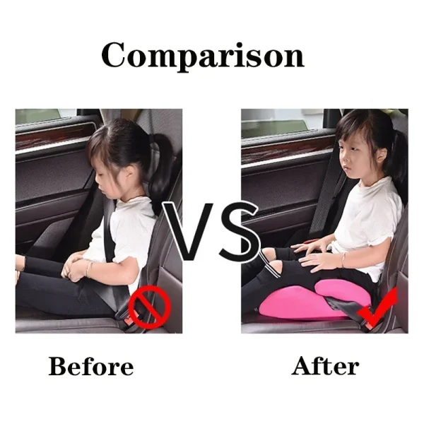 Kid Baby Car Booster Mat Safe Seat Sturdy Children Baby Increased Seat Pad Non-slip Booster Seat Fit 6-12 Year Auto Accessory - Image 3