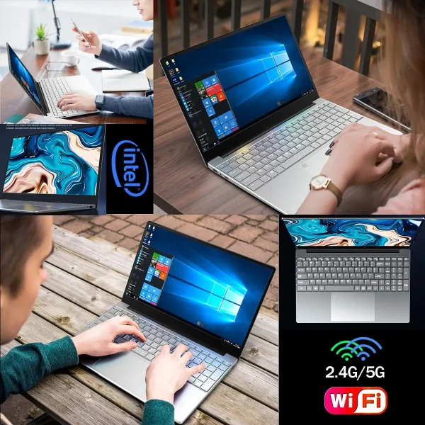 Laptop 15.6 Inch IPS Screen 16GB RAM  Intel 11th N5095 Business Netbook Windows 10 11 Pro Gaming Office Notebook Pc Portable - Image 6