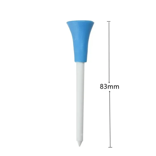 83mm Golf Tees Rubber Cushion Top Plastic Ball Holder Golf Accessories 10-40 Pieces Random Color - Image 2