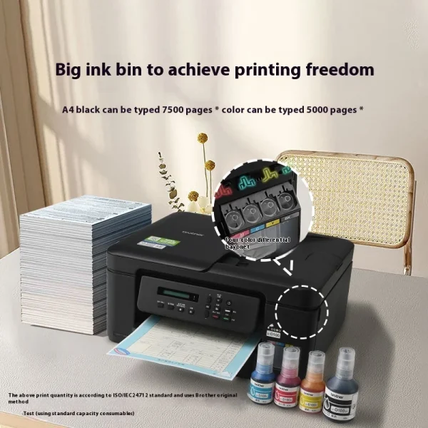 Brother DCP-T735DW Color Inkjet Double sided Printer Copy Scanning Integrated Machine Custom Home Office Three-In-One A4 Printer - Image 6