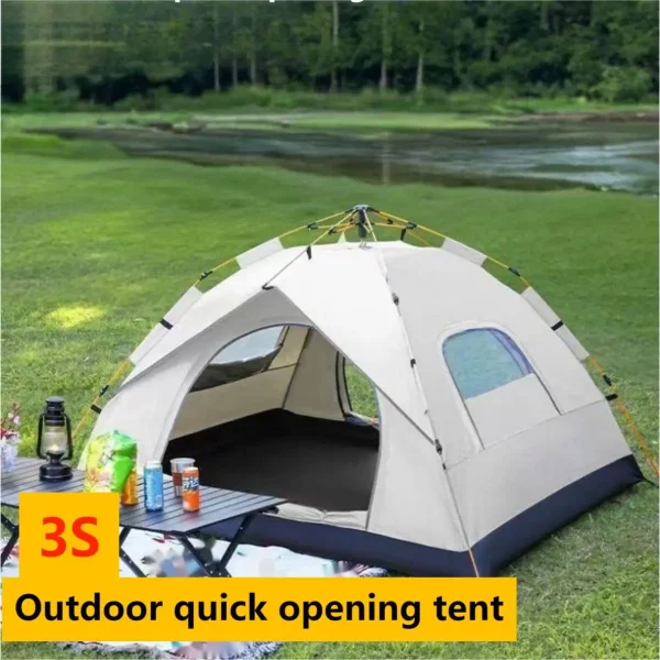 Automatic Quick-opening Tent Outdoor Self-driving Travel Camping Tent Automatic Quick-open Tent Two doors and two windows - Image 5
