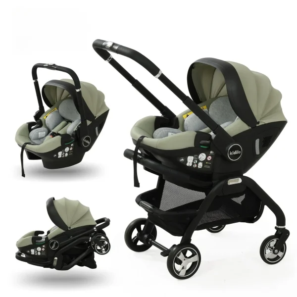 Multi functional newborn baby sleeping basket, baby safety seat, baby stroller, multi-purpose portable four-wheel stroller - Image 10