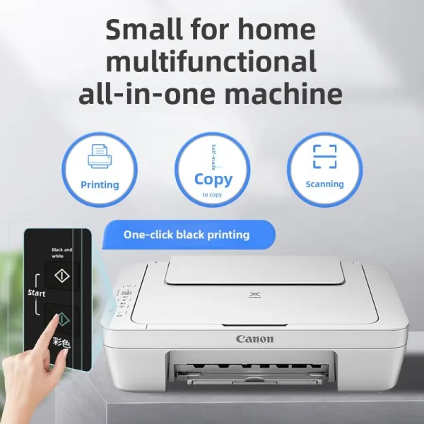 MG2580WH printing, copying and scanning all-in-one machine, inkjet color printer, home photo, student office can add ink, - Image 2