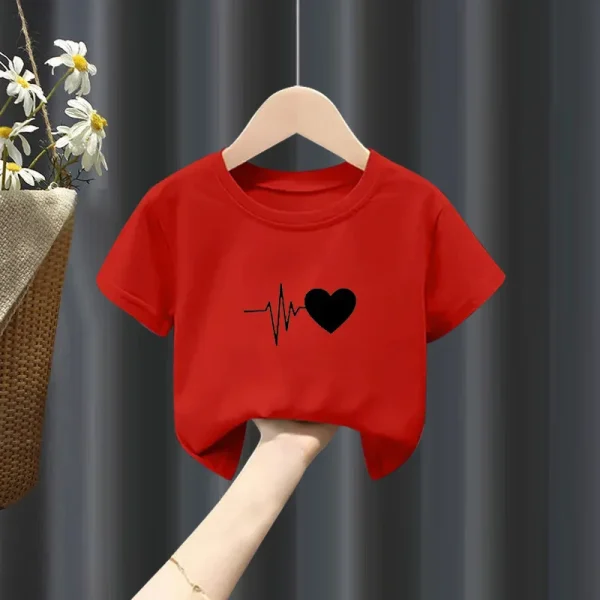 Girls Short-sleeved T-shirt Summer New Pure Boy White Top Summer Big Child Fashion Clothes  Girls Clothes - Image 9