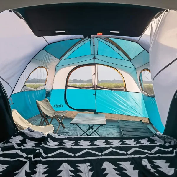 UNP SUV Tent for Camping, 6-Person Car Camping Tent, SUV Tailgate Tent for Outdoor, Easy Set Up Tent with Rainfly 10'x9'x78in(H) - Image 3