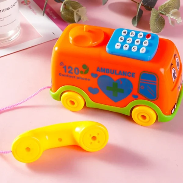 Children Lifelike Telephone Educational Set Toys for Over 1 Year Old Kids Keyboard Set Improve Intelligence Toys Random Color - Image 2