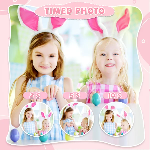 1080P HD Children Camera Toddler Digital Video Camera 2.0-inch Kids Camera with Silicone Cases Toys for Christmas Birthday Gifts - Image 4