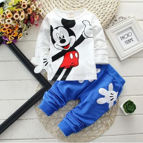 Baby Girls Boys Mickey Minnie Clothing Sets Spring Autumn Kids Outfits Hoodie+T-shirt+Pants Tracksuit Children Sport Suit - Image 13