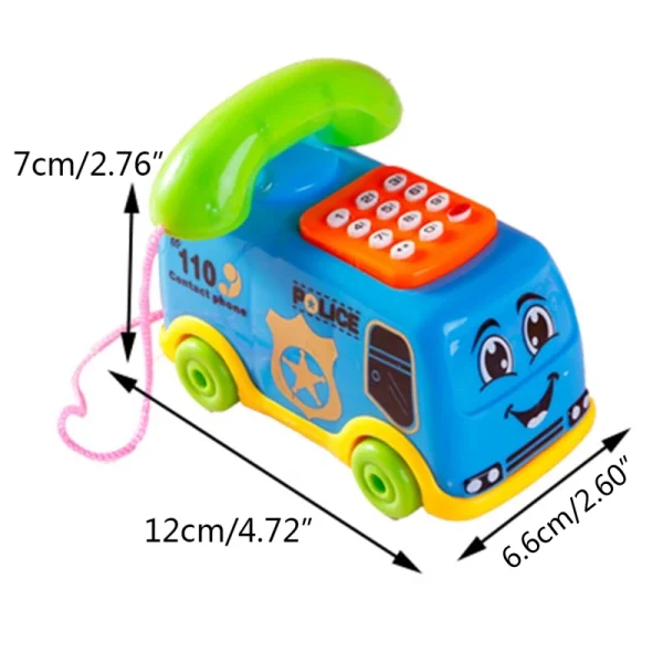 Children Lifelike Telephone Educational Set Toys for Over 1 Year Old Kids Keyboard Set Improve Intelligence Toys Random Color - Image 6